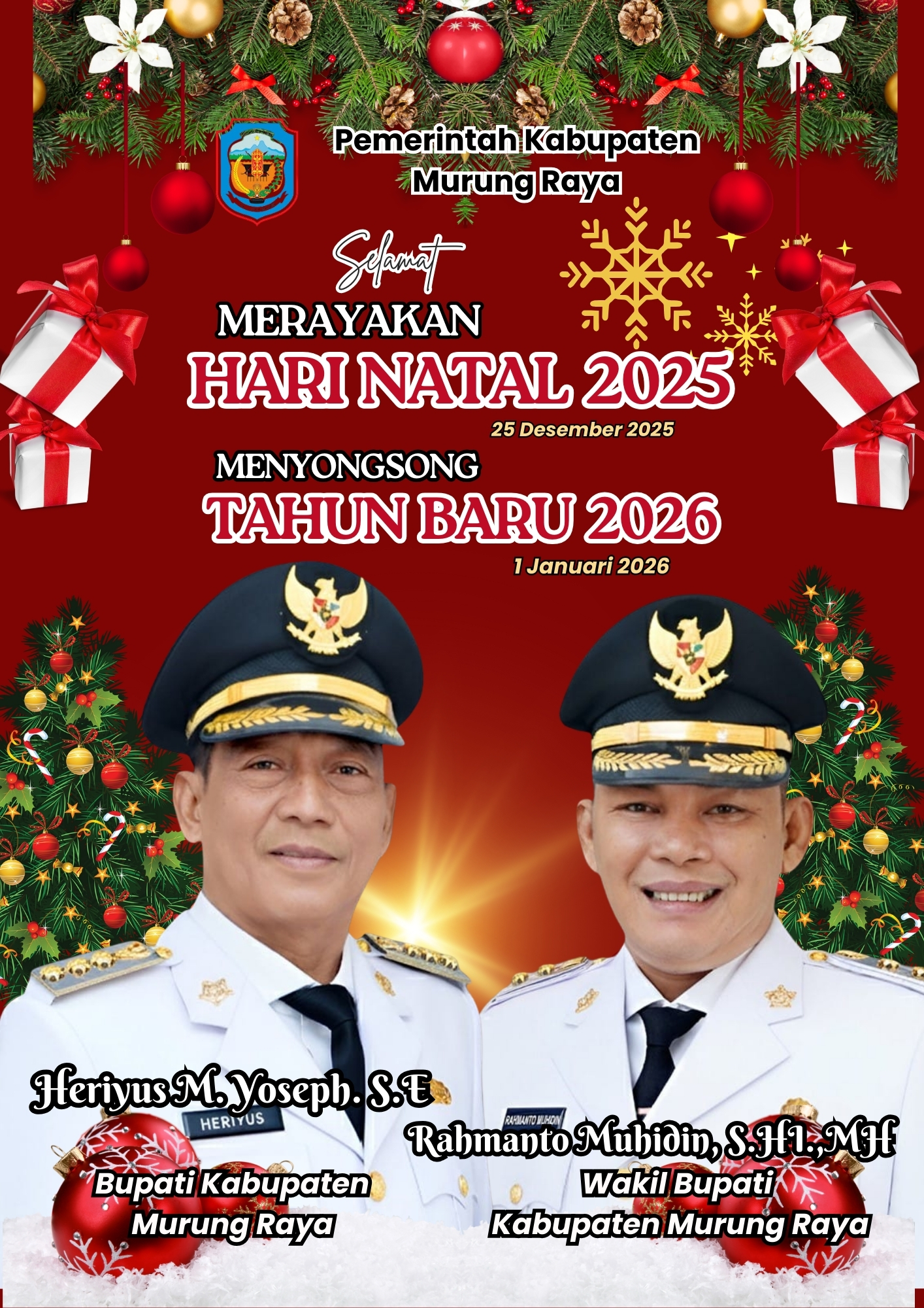 Merah dan Emas Meriah Natal 2025 Selebaran (21)